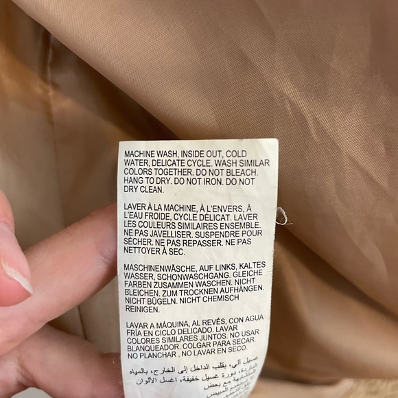 ‘A’ (MTL 1980) tan teddy coat 4x - Picture 9 of 10